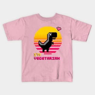 Vegetarian T Rex Kids T-Shirt